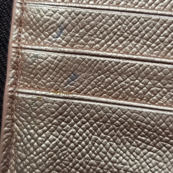 Coach Women's Pink Metallic Universal Wallet With Phone Pocket In Pebble Leather - Picture 14 of 16